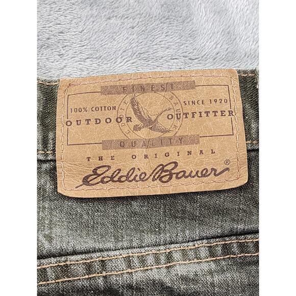 Vintage Eddie Bauer High Rise Relaxed Fit Tapered Leg Jeans Size 10 Green Denim - Picture 6 of 16